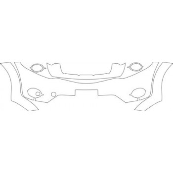 2010 NISSAN MURANO SE  Bumper With Plate Cut Out Kit