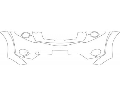 2010 NISSAN MURANO S  Bumper With Plate Cut Out Kit