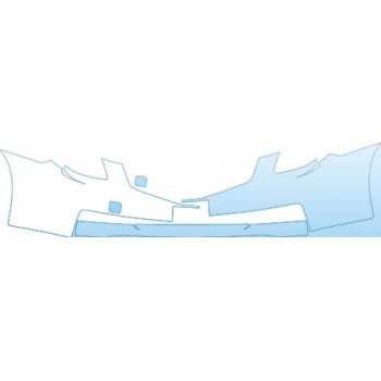 PAINT PROTECTION KIT - 2008 NISSAN ALTIMA COUPE SE BUMPER WITH PLATE CUT OUT KIT - PRECUT PPF CLEAR BRA WRAP
