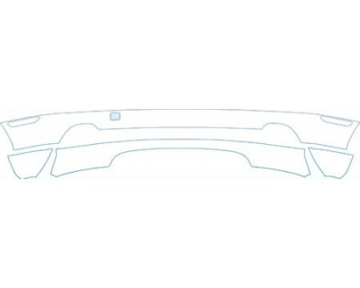 PAINT PROTECTION KIT - 2006 BMW 3 SERIES COUPE BASE MODEL BOTTOM BUMPER - PRECUT PPF CLEAR BRA WRAP