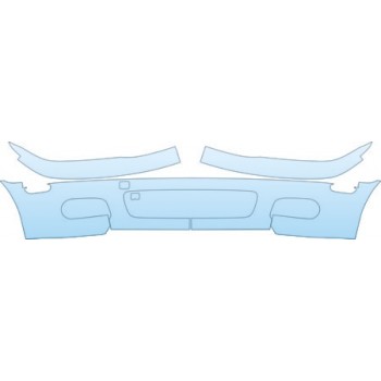 PAINT PROTECTION KIT - 2004 BMW 3 SERIES COUPE SPORT SPORT BUMPER - PRECUT PPF CLEAR BRA WRAP