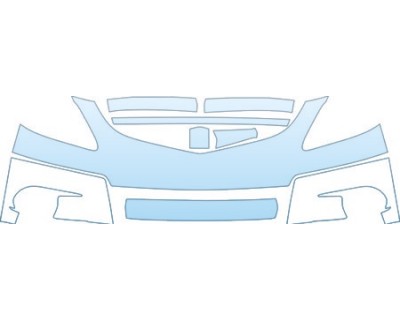 PAINT PROTECTION KIT - 2003 PONTIAC VIBE SHORT BUMPER (LESS COVERAGE) - PRECUT PPF CLEAR BRA WRAP