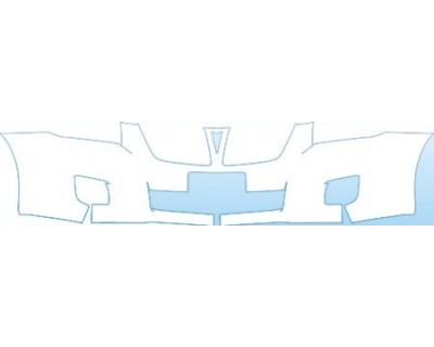 PAINT PROTECTION KIT - 2010 PONTIAC VIBE AWD  BUMPER WITH PLATE CUT OUT KIT - PRECUT PPF CLEAR BRA WRAP