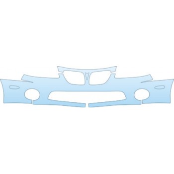 PAINT PROTECTION KIT - 2005 PONTIAC GTO GXP BUMPER KIT - PRECUT PPF CLEAR BRA WRAP