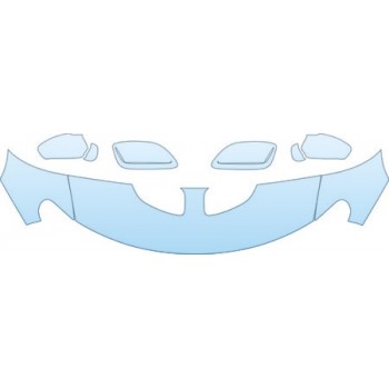 2005 PONTIAC GTO GXP  Hood Fender Mirror Kit (smaller version) - PRECUT PPF CLEAR BRA WRAP