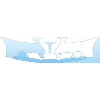 PAINT PROTECTION KIT - 2010 PONTIAC G6 GXP SEDAN BUMPER WITH PLATE CUT OUT KIT - PRECUT PPF CLEAR BRA WRAP