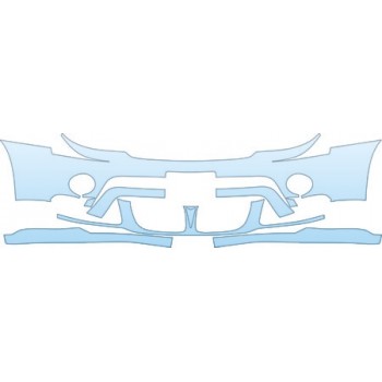 PAINT PROTECTION KIT - 2009 PONTIAC TORRENT GXP BUMPER WITH PLATE CUT OUT KIT - PRECUT PPF CLEAR BRA WRAP