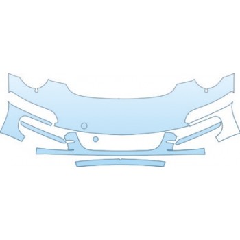 PAINT PROTECTION KIT - 2006 PORSCHE 997 BASE BUMPER KIT (SHORTER KIT, NOT FULL COVERAGE) - PRECUT PPF CLEAR BRA WRAP