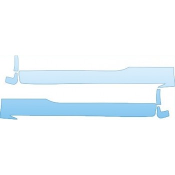 PAINT PROTECTION KIT - 2004 PORSCHE 911 GT2 ROCKERS (AERO PACKAGE) KIT - PRECUT PPF CLEAR BRA WRAP