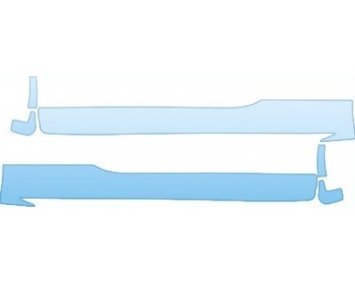 PAINT PROTECTION KIT - 2004 PORSCHE 911 GT2 ROCKERS (AERO PACKAGE) KIT - PRECUT PPF CLEAR BRA WRAP