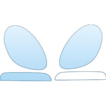 2006 PORSCHE BOXSTER BASE  Headlights Blinkers (also Fits Boxster S) Kit - PRECUT PPF CLEAR BRA WRAP