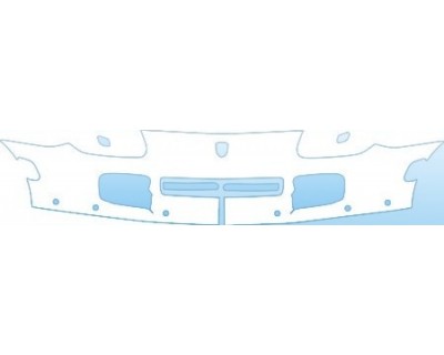 PAINT PROTECTION KIT - 2005 PORSCHE CAYENNE S TITANIUM BUMPER WITH SENSORS KIT - PRECUT PPF CLEAR BRA WRAP