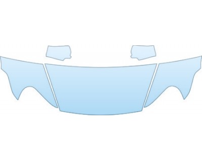 2008 PORSCHE CAYENNE S  Hood Fender Mirror Kit - PRECUT PPF CLEAR BRA WRAP