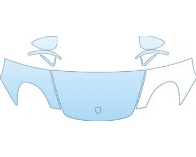 2005 PORSCHE CARRERA GT  Hood Fender Mirror Kit - PRECUT PPF CLEAR BRA WRAP
