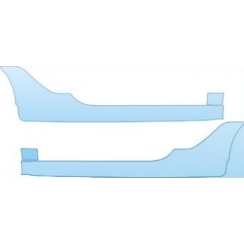 PAINT PROTECTION KIT - 2006 PORSCHE CAYMAN S S ROCKERS (COVERS TEXURED PAINT) KIT - PRECUT PPF CLEAR BRA WRAP