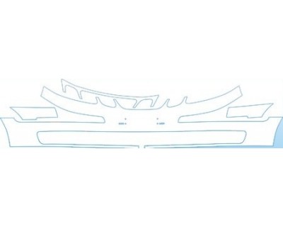 PAINT PROTECTION KIT - 2007 SAAB 9--3 SPORT SEDAN ARC BUMPER KIT - PRECUT PPF CLEAR BRA WRAP