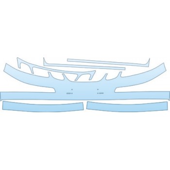 PAINT PROTECTION KIT - 2007 SAAB 9--3 SPORTCOMBI AERO BUMPER KIT - PRECUT PPF CLEAR BRA WRAP