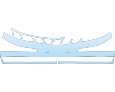 PAINT PROTECTION KIT - 2007 SAAB 9--3 SPORT SEDAN ARC BUMPER KIT - PRECUT PPF CLEAR BRA WRAP