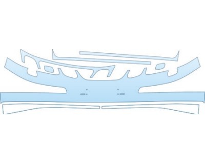 2003 SAAB 9--3 CONVERTIBLE LINEAR SHORT BUMPER WITH WASHERS (Less Coverage)