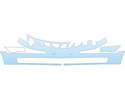 PAINT PROTECTION KIT - 2003 SAAB 9--3 CONVERTIBLE ARC BUMPER WITH WASHERS - PRECUT PPF CLEAR BRA WRAP
