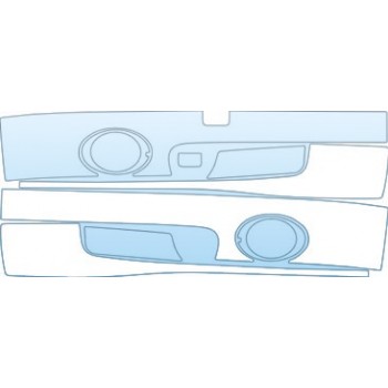 PAINT PROTECTION KIT - 2004 BMW 3 SERIES SEDAN SPORT SPORT BUMPER WITH LICENSE PLATE CUT OUT. - PRECUT PPF CLEAR BRA WRAP
