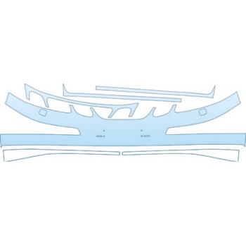 PAINT PROTECTION KIT - 2006 SAAB 9--3 CONVERTIBLE LINEAR LINEAR BUMPER WITH WASHER KIT - PRECUT PPF CLEAR BRA WRAP