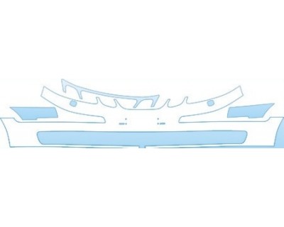 PAINT PROTECTION KIT - 2007 SAAB 9--3 SPORT SEDAN ARC BUMPER WITH WASHERS KIT - PRECUT PPF CLEAR BRA WRAP