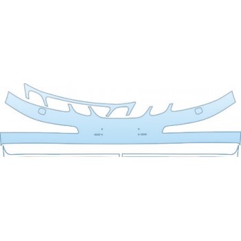 PAINT PROTECTION KIT - 2005 SAAB 9--3 SPORTCOMBI ARC BUMPER WITH WASHERS KIT - PRECUT PPF CLEAR BRA WRAP