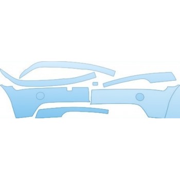PAINT PROTECTION KIT - 2003 BMW 3 SERIES SEDAN BASE MODEL BUMPER WITH PLATE CUT OUT - PRECUT PPF CLEAR BRA WRAP