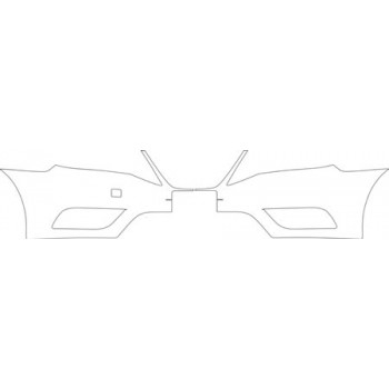 2012 SAAB 9--3 SPORTS SEDAN AERO Bumper With Plate Cut Out Kit