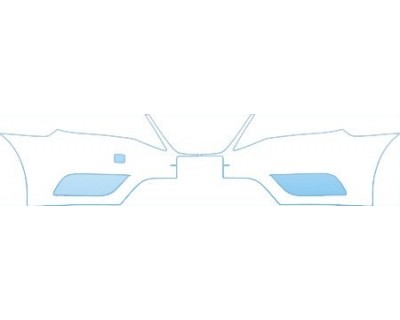 PAINT PROTECTION KIT - 2011 SAAB 9--3 CONVERTIBLE AERO BUMPER WITH PLATE CUT OUT KIT - PRECUT PPF CLEAR BRA WRAP
