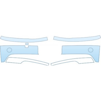 PAINT PROTECTION KIT - 2003 BMW 3 SERIES SEDAN BASE MODEL EASY BUMPER WITH PLATE CUT OUT - PRECUT PPF CLEAR BRA WRAP