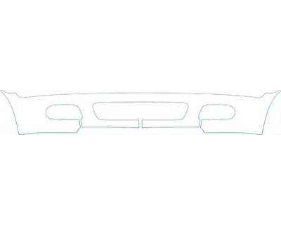 PAINT PROTECTION KIT - 2003 BMW 3 SERIES SEDAN ZHP PACKAGE BUMPER WITH ZHP PACKAGE - PRECUT PPF CLEAR BRA WRAP