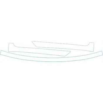 PAINT PROTECTION KIT - 2011 SAAB 9--3 CONVERTIBLE AERO ROOF A-PILLARS KIT - PRECUT PPF CLEAR BRA WRAP