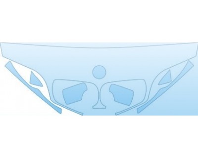 PAINT PROTECTION KIT - 2003 BMW 3 SERIES SEDAN BASE MODEL HOOD FENDER AND MIRROR - PRECUT PPF CLEAR BRA WRAP