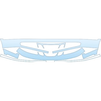 PAINT PROTECTION KIT - 2004 SAAB 9--5 SEDAN LINEAR BUMPER KIT - PRECUT PPF CLEAR BRA WRAP