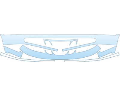 PAINT PROTECTION KIT - 2004 SAAB 9--5 SEDAN LINEAR BUMPER KIT - PRECUT PPF CLEAR BRA WRAP