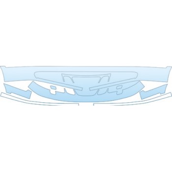 PAINT PROTECTION KIT - 2004 SAAB 9--5 SPORTCOMBI LINEAR BUMPER WITH WASHERS KIT - PRECUT PPF CLEAR BRA WRAP