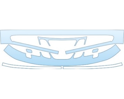 PAINT PROTECTION KIT - 2004 SAAB 9--5 SEDAN LINEAR BUMPER WITH WASHERS KIT - PRECUT PPF CLEAR BRA WRAP