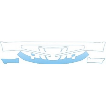 PAINT PROTECTION KIT - 2004 SAAB 9--5 SEDAN ARC BUMPER WITH WASHERS KIT - PRECUT PPF CLEAR BRA WRAP