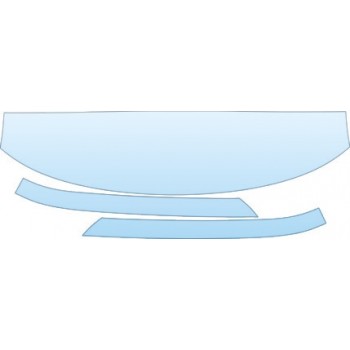 PAINT PROTECTION KIT - 2004 SAAB 9--5 SPORTCOMBI LINEAR ROOF A-PILLAR KIT - PRECUT PPF CLEAR BRA WRAP