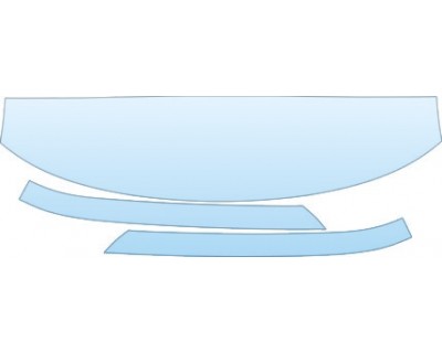 PAINT PROTECTION KIT - 2004 SAAB 9--5 SEDAN LINEAR ROOF A-PILLAR KIT - PRECUT PPF CLEAR BRA WRAP