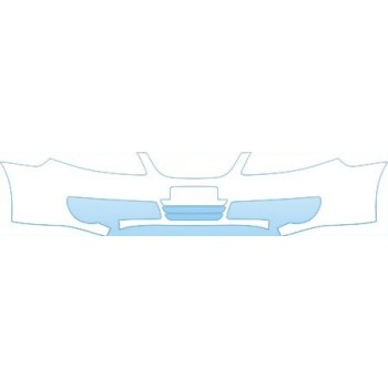 PAINT PROTECTION KIT - 2007 SAAB 9--5 SPORT COMBI AERO BUMPER (PLATE CUT OUT) KIT - PRECUT PPF CLEAR BRA WRAP