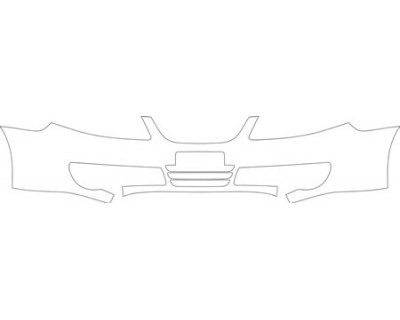 2008 SAAB 9--5 SEDAN AERO Bumper (plate Cut Out) Kit