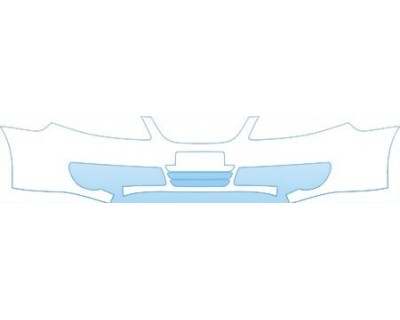 PAINT PROTECTION KIT - 2007 SAAB 9--5 SEDAN AERO BUMPER (PLATE CUT OUT) KIT - PRECUT PPF CLEAR BRA WRAP