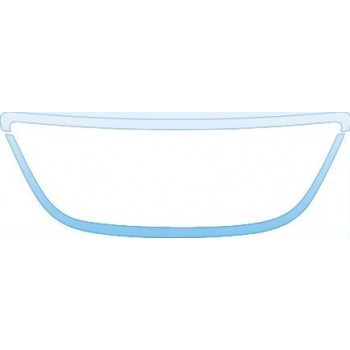 PAINT PROTECTION KIT - 2007 SAAB 9--5 SPORT COMBI AERO GRILLE KIT - PRECUT PPF CLEAR BRA WRAP
