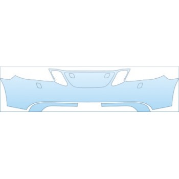PAINT PROTECTION KIT - 2006 SAAB 9-7X AERO BUMPER WITH WASHERS KIT - PRECUT PPF CLEAR BRA WRAP