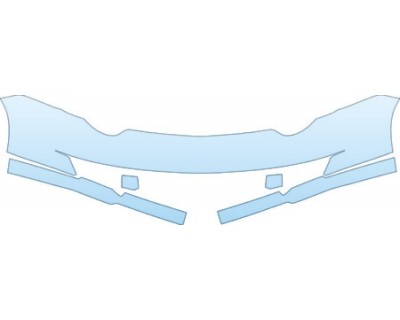 PAINT PROTECTION KIT - 2007 SATURN ION QUAD-COUPE BASE MODEL BUMPER KIT - PRECUT PPF CLEAR BRA WRAP