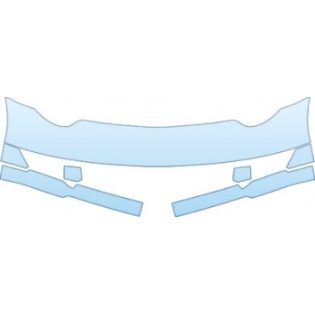 PAINT PROTECTION KIT - 2005 SATURN ION QUAD-COUPE BASE BUMPER KIT - PRECUT PPF CLEAR BRA WRAP