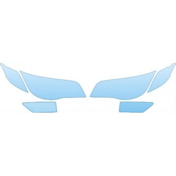 2007 SATURN ION QUAD-COUPE REDLINE  HEADLIGHTS- FOG LIGHTS - PRECUT PPF CLEAR BRA WRAP
